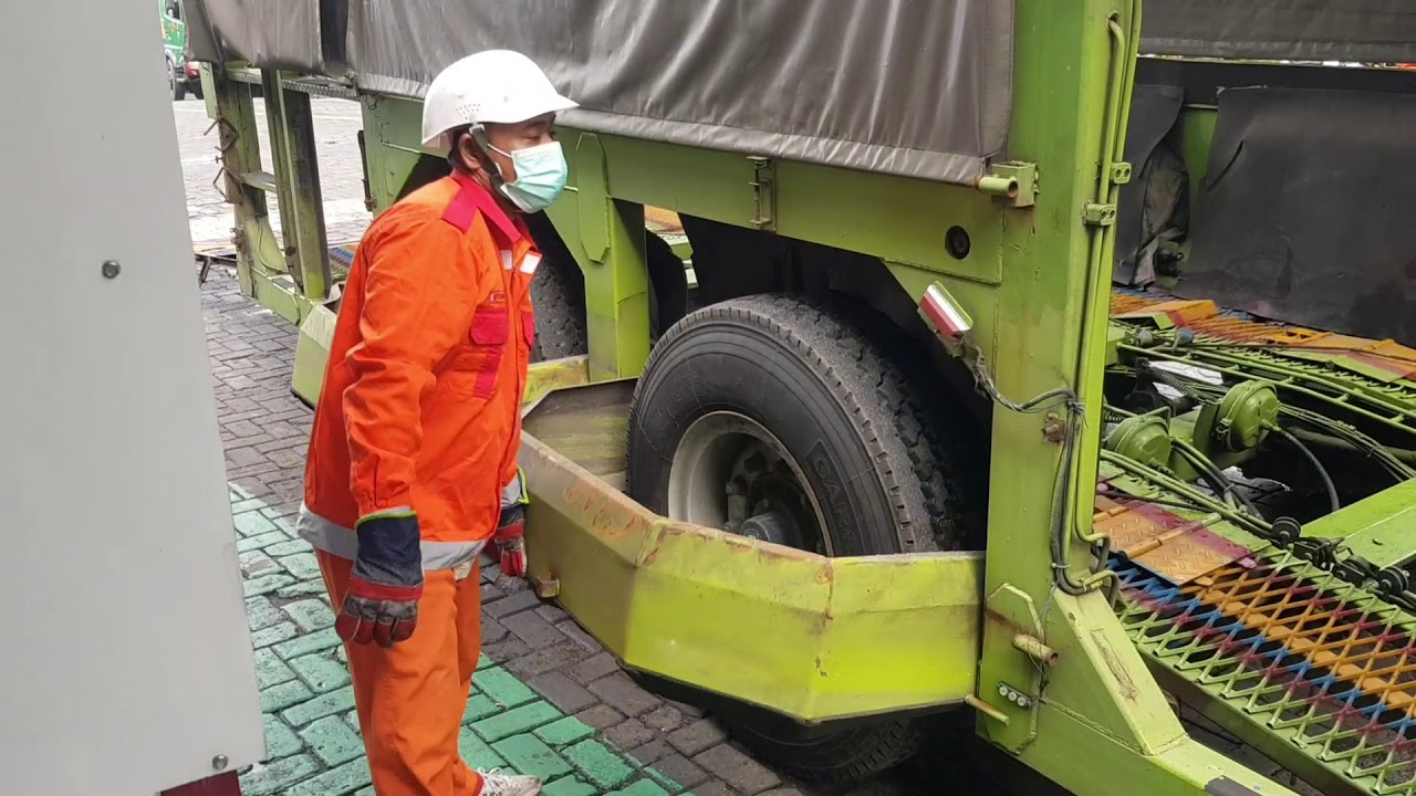 How to operation Indonesian Car Carrier Rooftop  Part 1