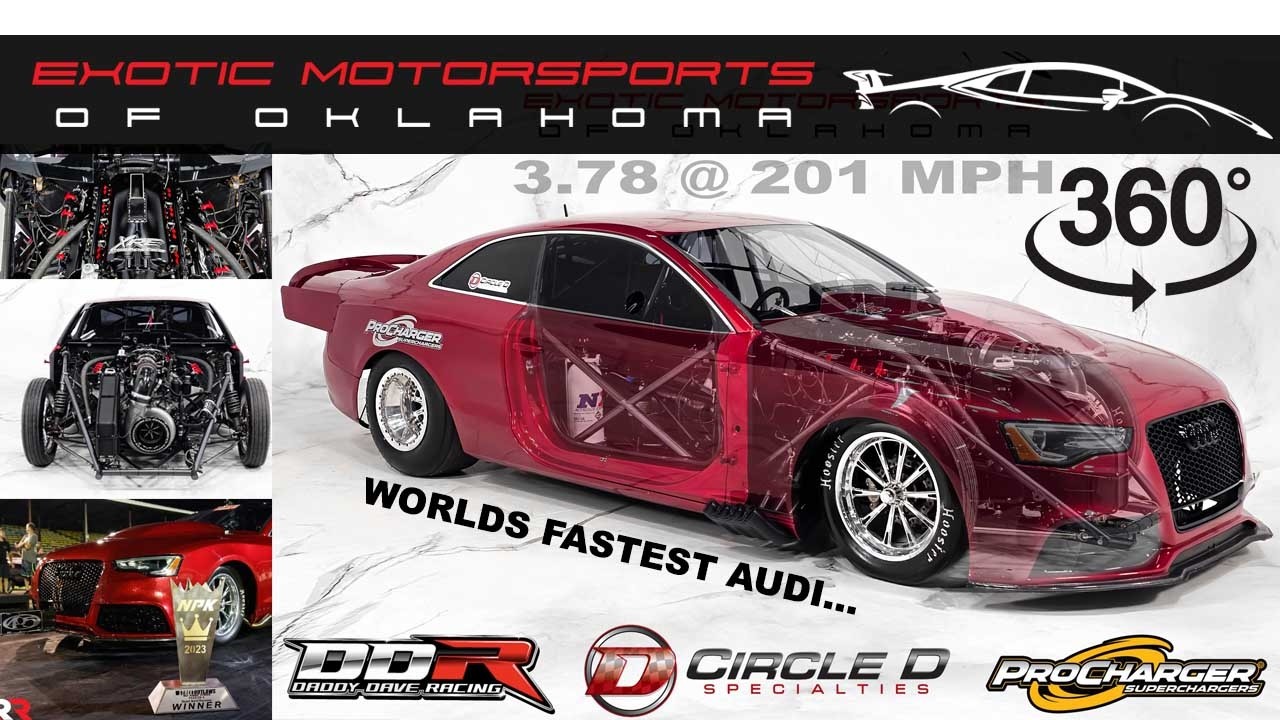 DADDY DAVE AUDI 2014 RS5 DRAG CAR FOR SALE * STREET OUTLAWS * PROCHARGER * QA1 -STOCK C1988