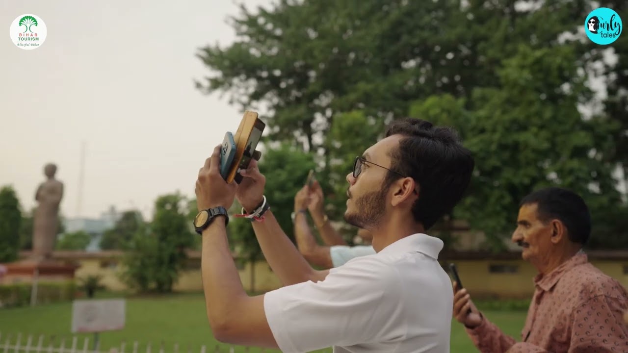 &ldquo;The 80-ft Great Buddha Statue of Bodh Gaya &mdash; a serene marvel explored by Yechan & Drew. &rdquo;
