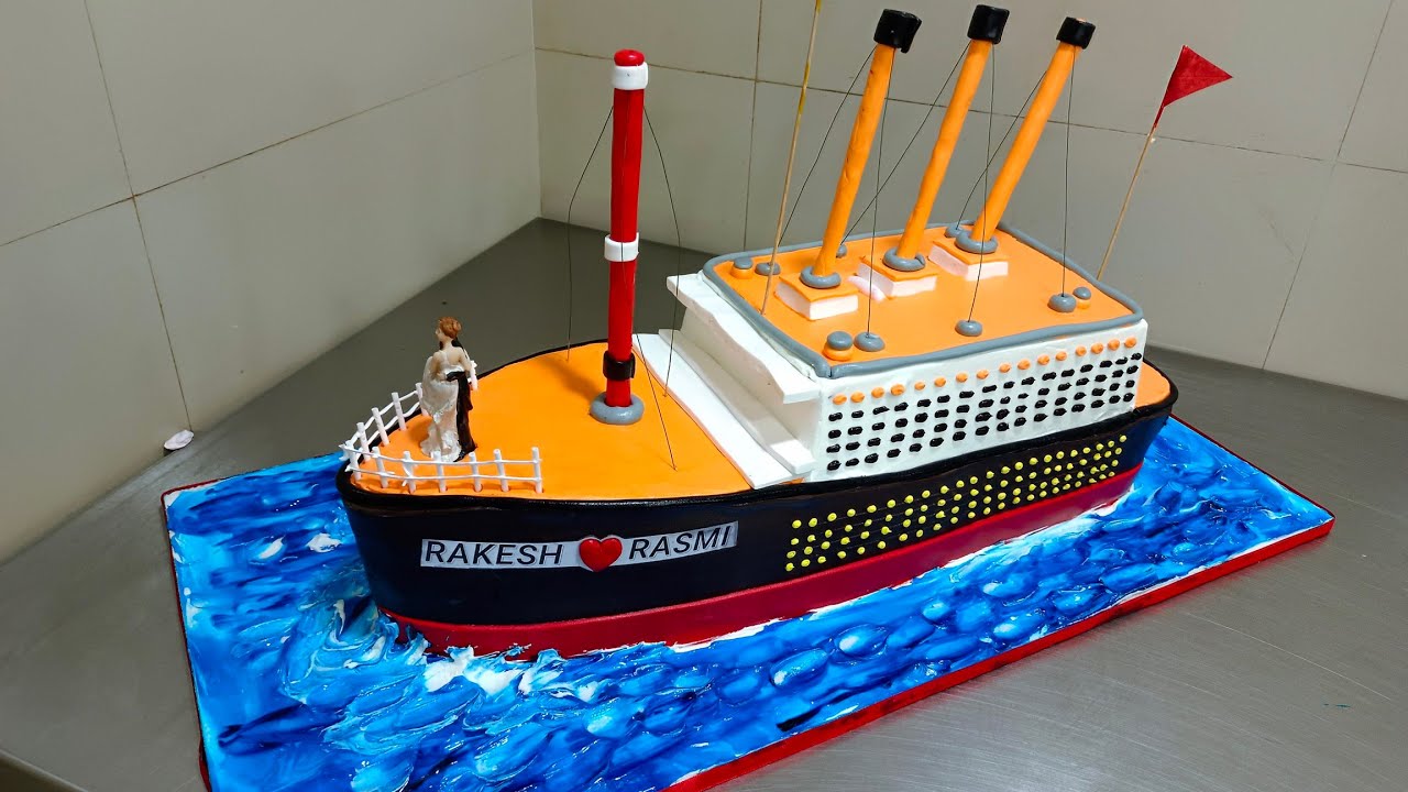 butter icing ship model cake @ratheesh_kottakkal