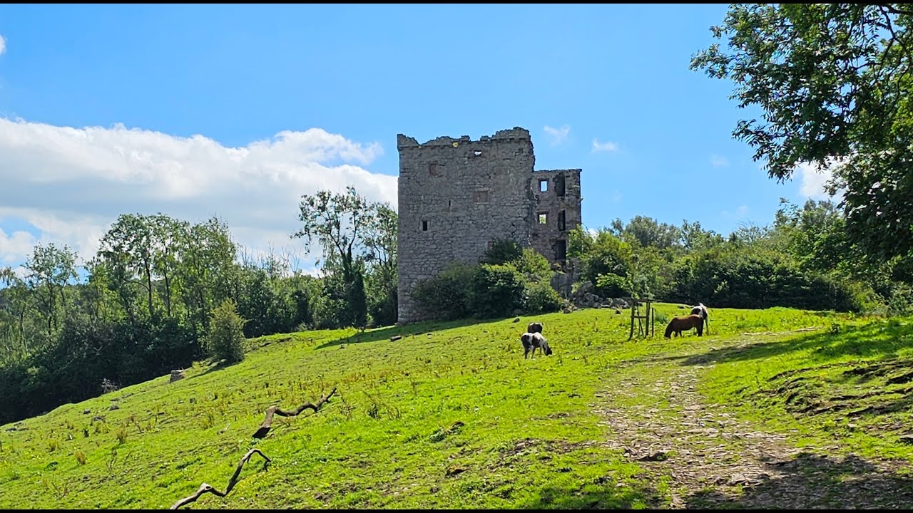 Arnside Tower, Historical Ruin - DJI Mini 3 Pro 4K