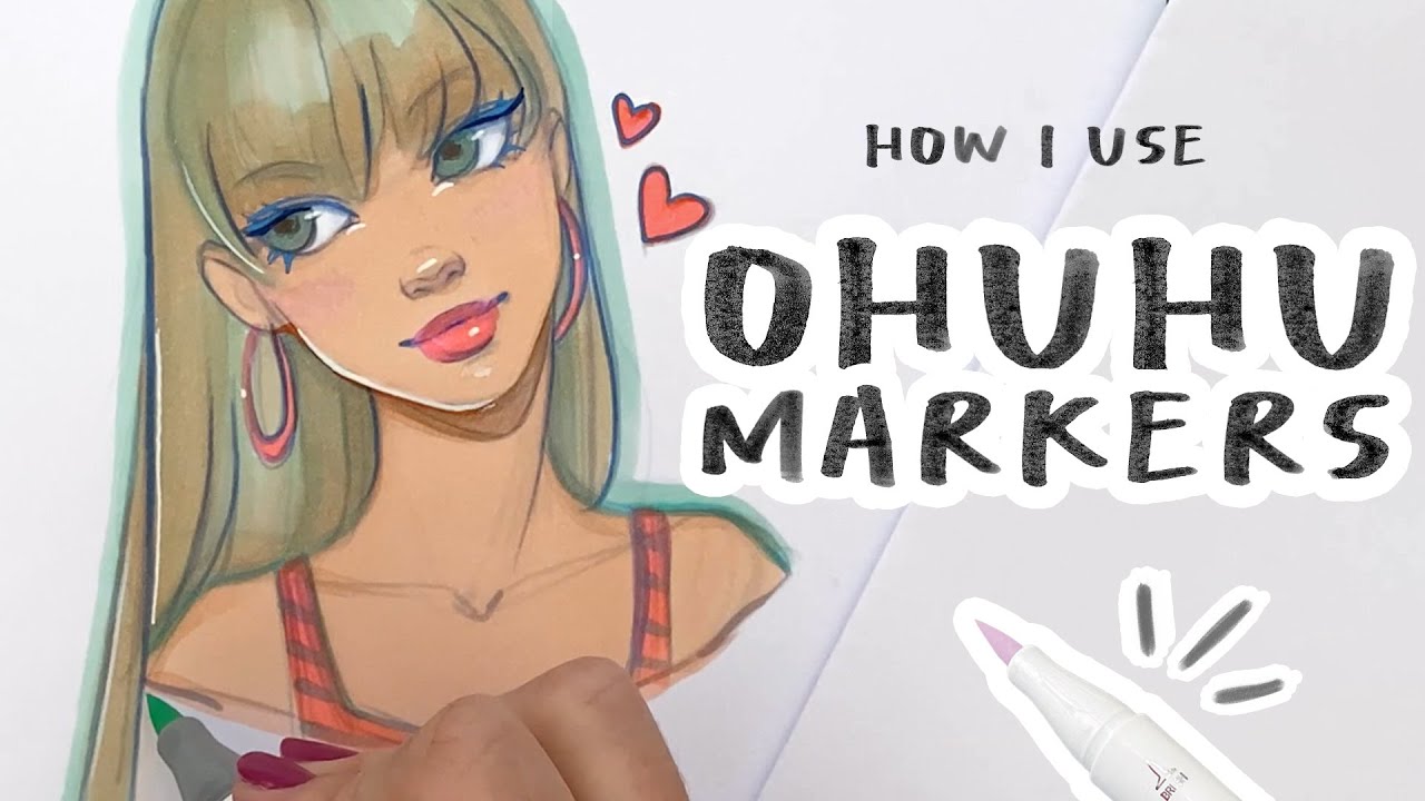 COLORING A CHARACTER (with Ohuhu Brush Markers)