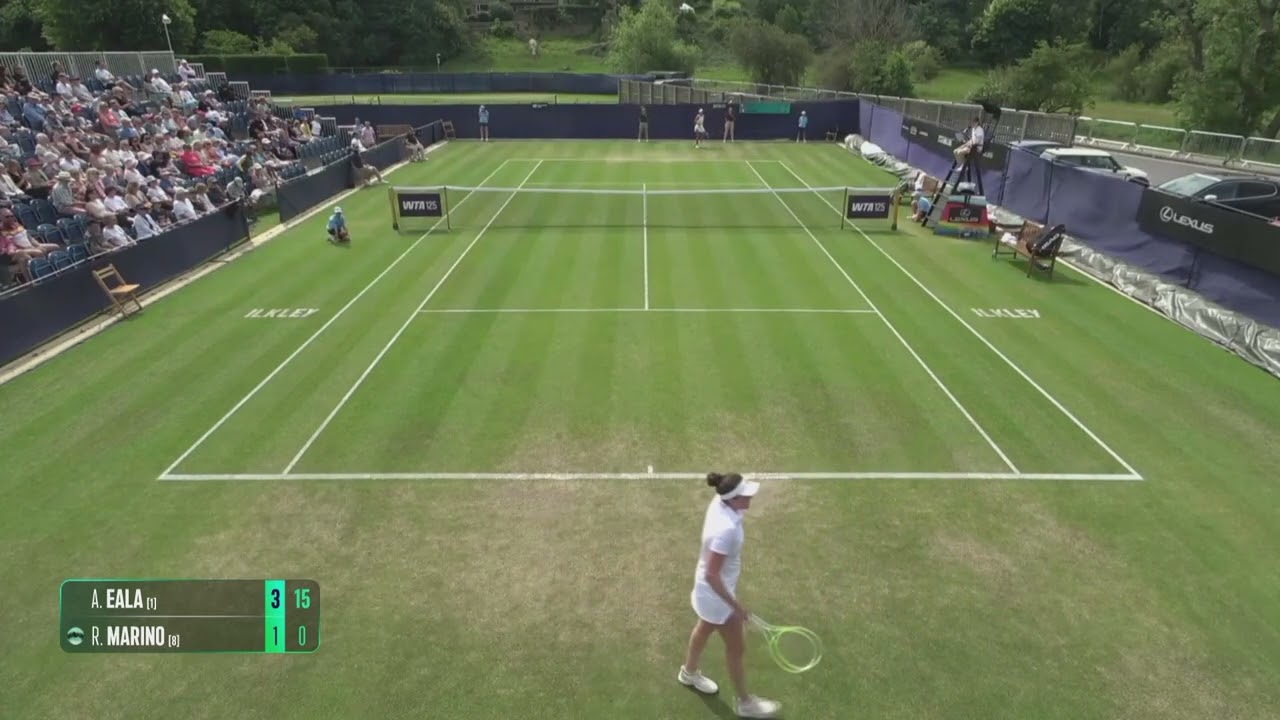 Alexandra Eala [1] (PHI) vs Rebecca Marino (CAN) // 6-1 0-6 6-7 // W125 lkley // Quarter-final
