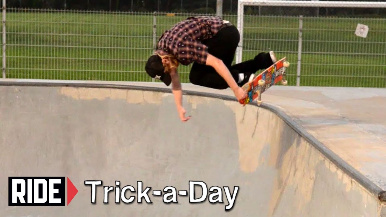 How-To Skateboarding: Backside Ollie Nosegrab with Fritz Mead