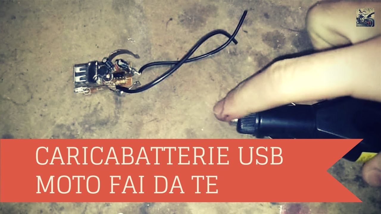 Tutorial caricabatterie USB da moto Fai da te Universale