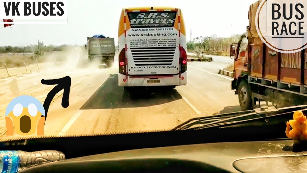 BUS RACE!!! 3 VOLVO'S vs 1 MERCEDES BENZ