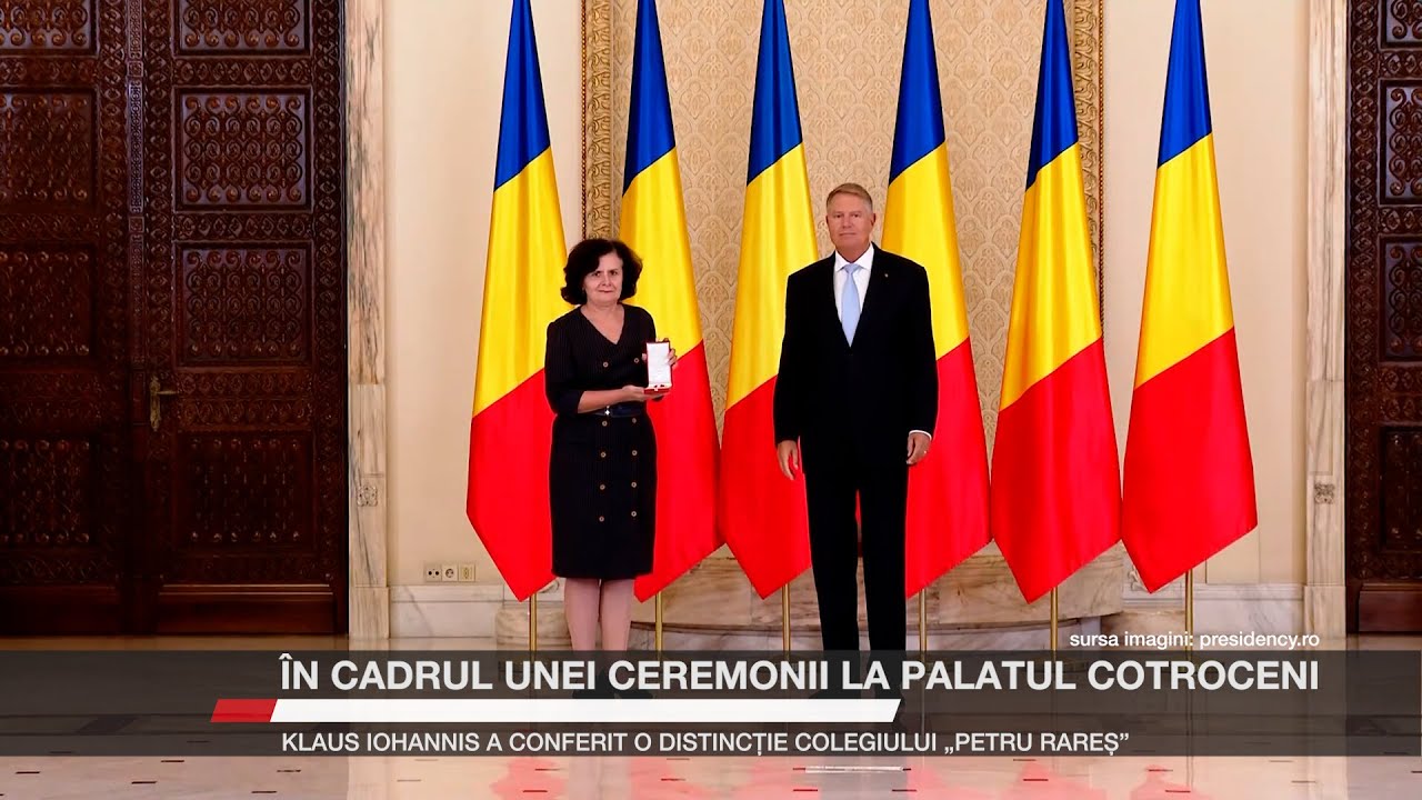 Klaus Iohannis a conferit o distincție Colegiului „Petru Rareș”