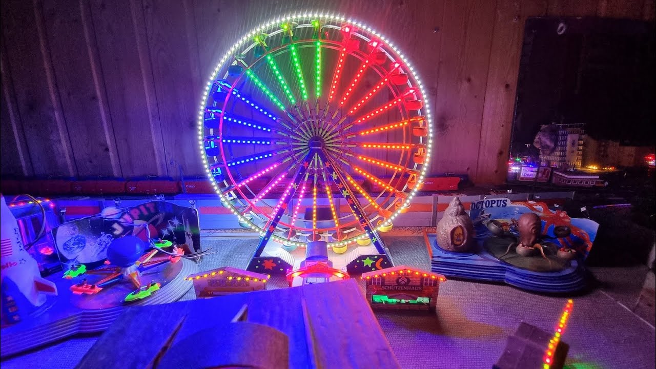 Faller N-Riesenrad  Update 3.1 in 1:160 mit Krause Modellbau RGB+Steuerung Teile Liste