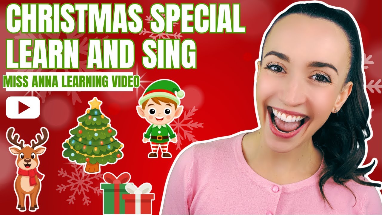 Рождественские песни и плакаты! 🎄🎅 Обучающее видео для малышей | Развитие речи и праздничные разв...