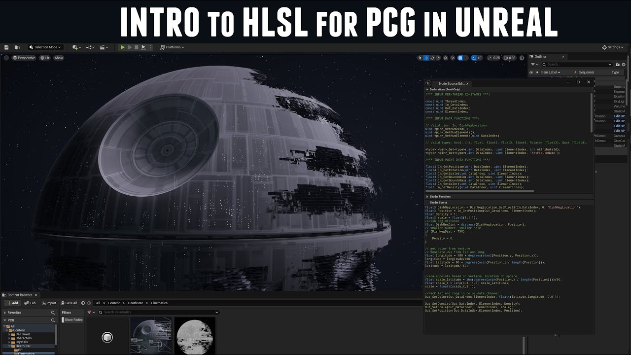 Introduction to HLSL for PCG in Unreal