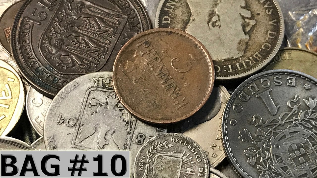 AMAZING RARE & EARLY WORLD COIN LOOT BAG - 1/2 Pound of Foreign Coins With Old Silver - Hunt #10