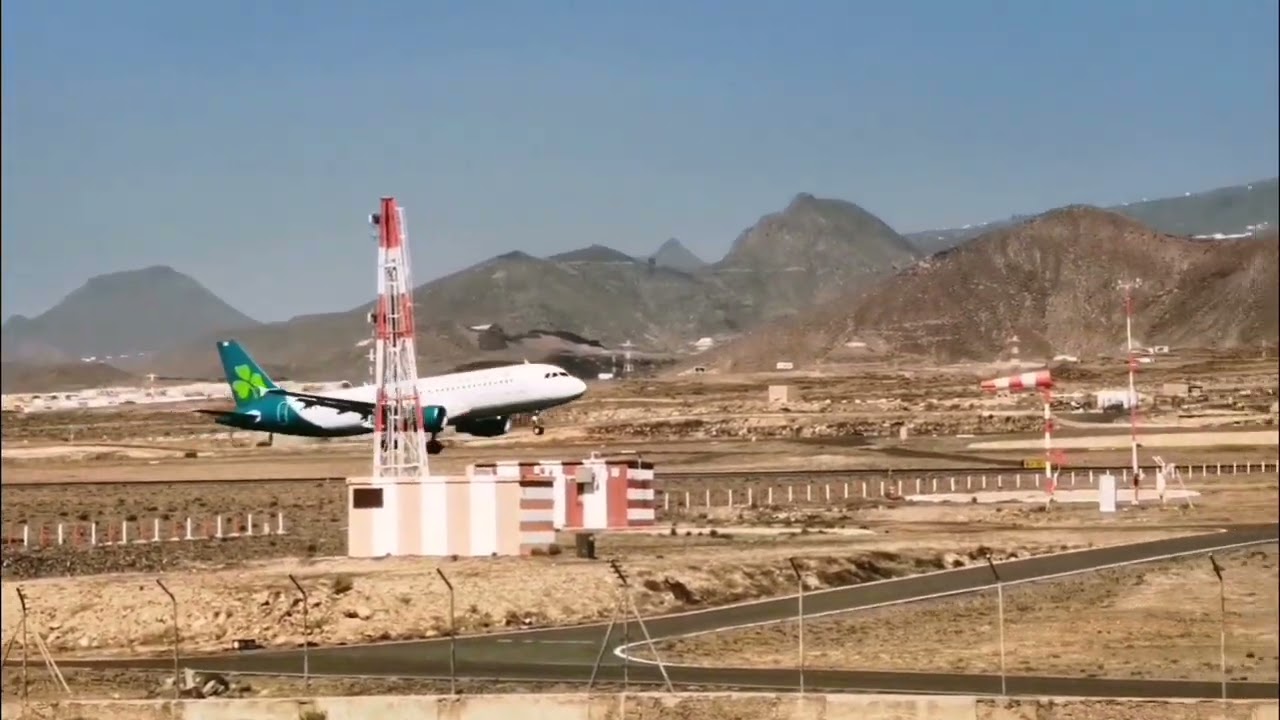 Aterrizajes en el aeropuerto Tenerife Sur 