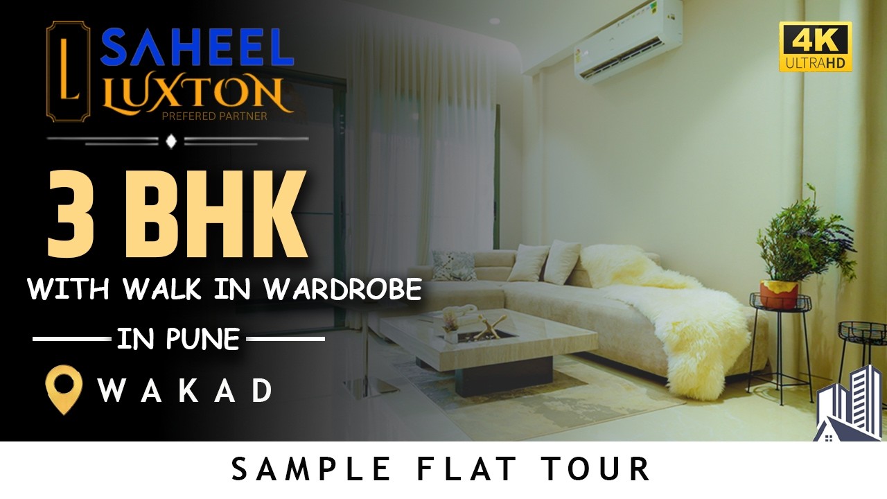 Saheel Luxton 3 BHK Flat in Wakad | Flat Tour video | Walkthrough |📞8282827441