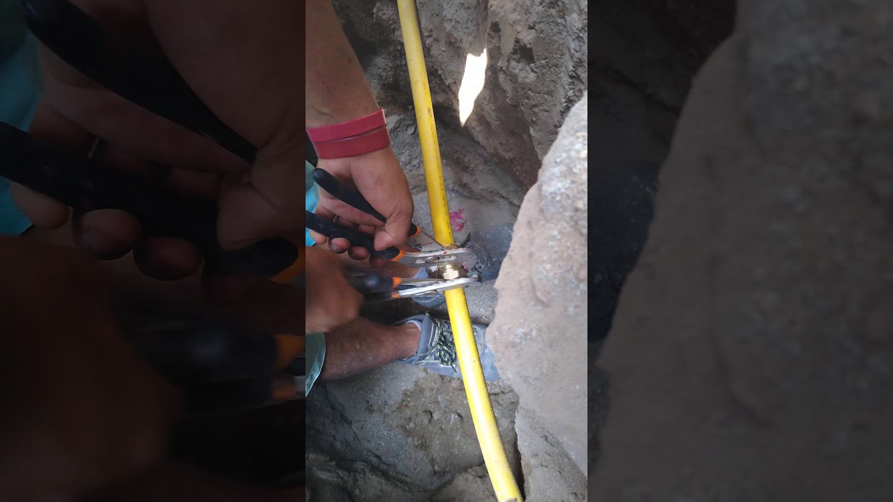 Reparación de daño a tubería PAP de gas...fácil y práctico.25/11/2019.