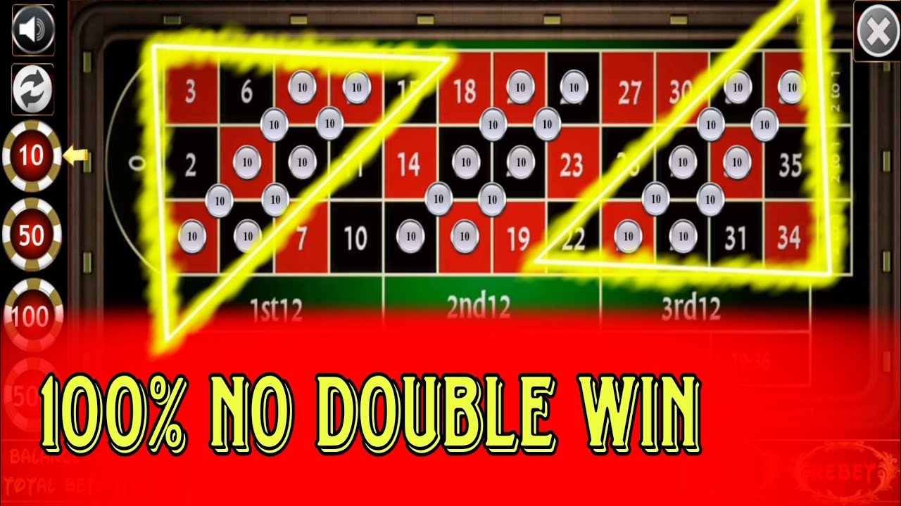 Roulette One of 100% No Double Betting Strategy