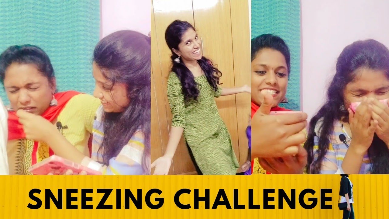 sneezing challenge🤧part-1/funny task/truth or dare😜