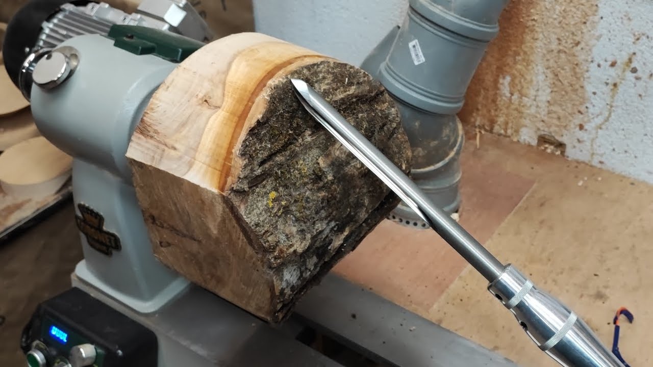 Testing out Carter and Son tools on hard piece of elm