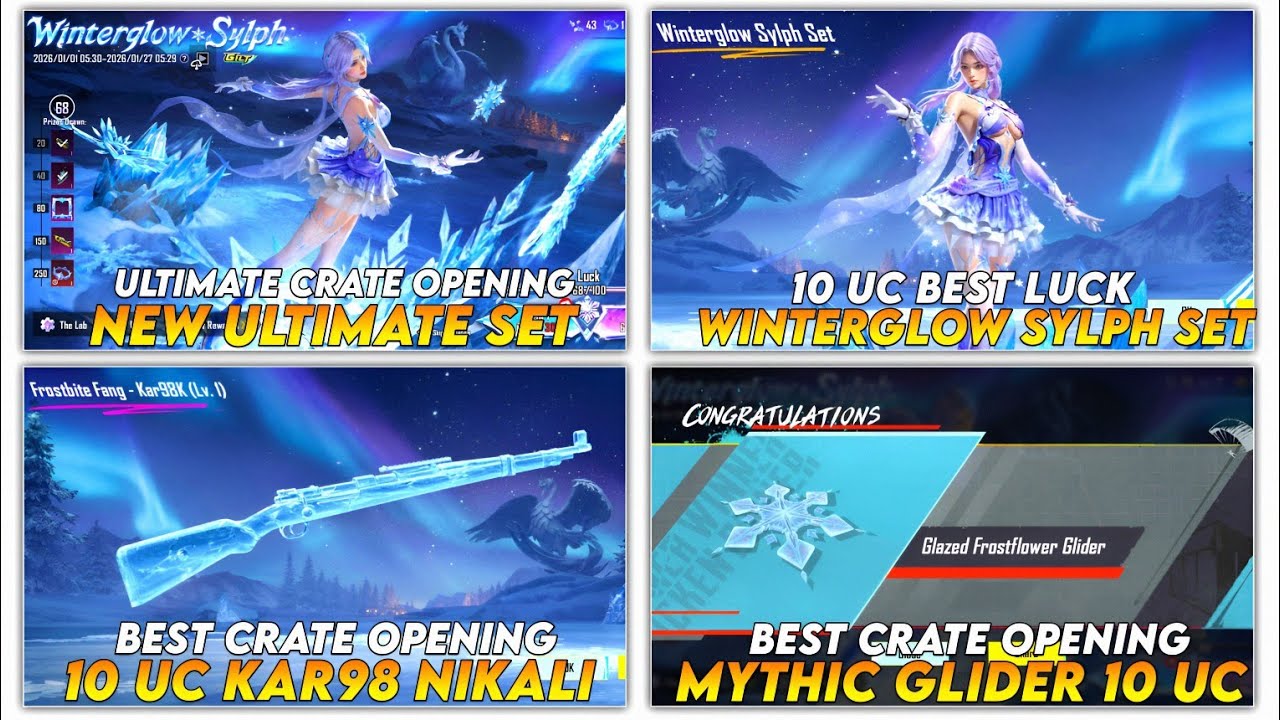 😱 NEW ULTIMATE SET CRATE OPENING 🔥 WINTERGLOW SYLPH ULTIMATE SET CRATE OPENING | NEW LUCKY SPIN 🔥