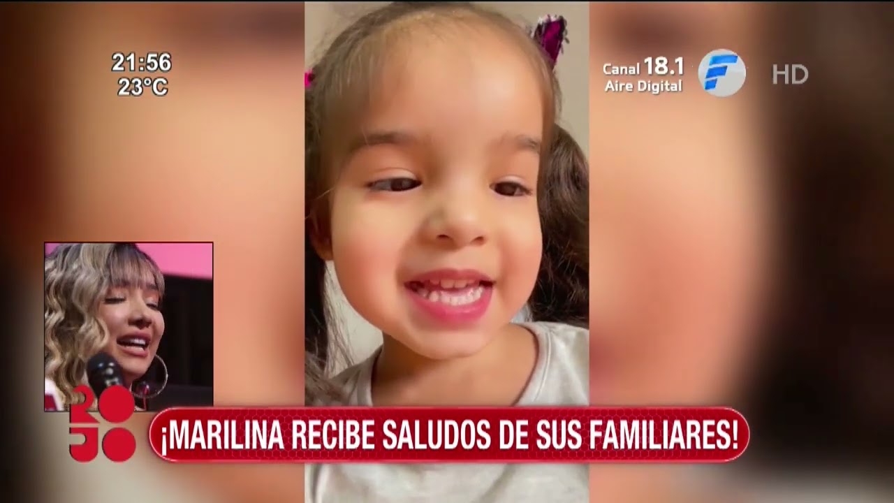Marilina recibe el saludo de sus seres queridos
