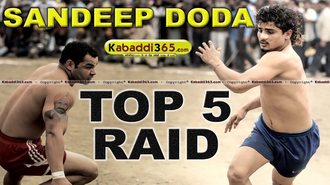Top 5 Raid Sandeep Doda at Kabaddi Tournaments
