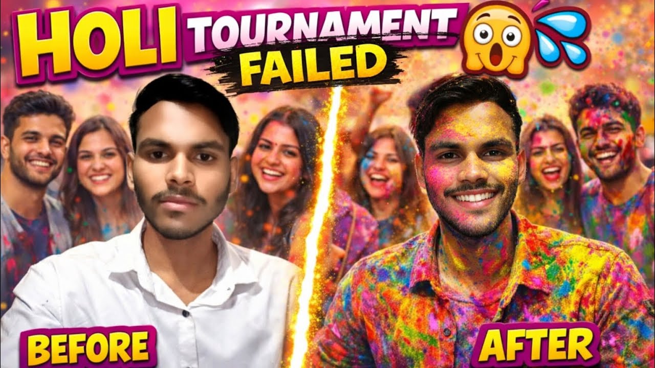 CRAZIEST HOLI TOURNAMENT EVER 😱💦|#trending #vlogswithraghav_01 #funny #challenge #holi #holispecial 