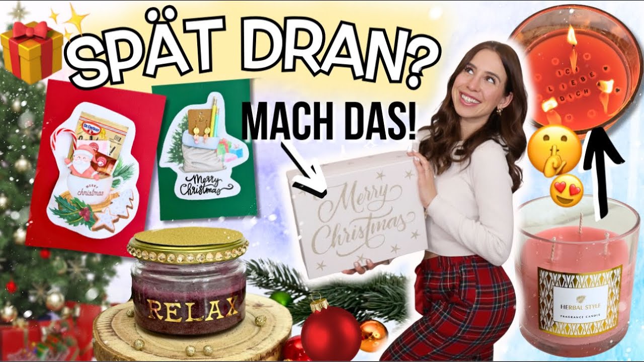 LAST MINUTE DIY Weihnachtsgeschenke selber machen 🎁  schnelle Geschenk DIY