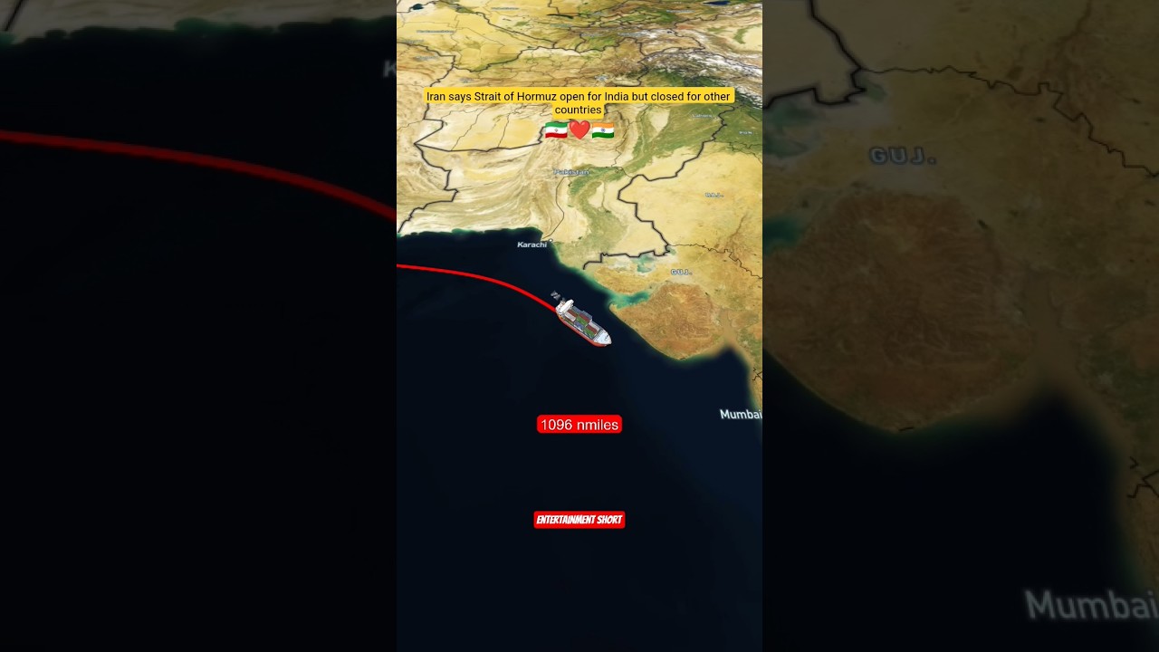 Iran says Strait of Hormuz open for India but closed for other countries #iran #state of harmons 🇮🇷