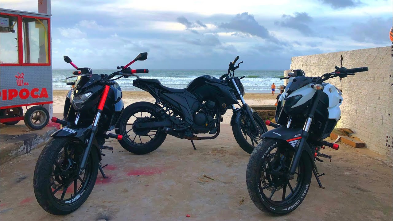 ROLEZÃO NA PRAIA COM 3 FZ25 😜