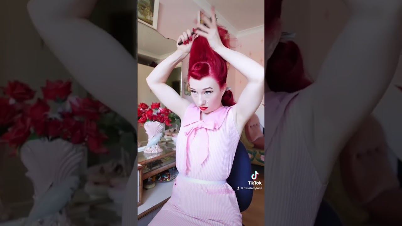 A little 60s glamour. &hearts;️ #pinup #vintagestyle #tutorial