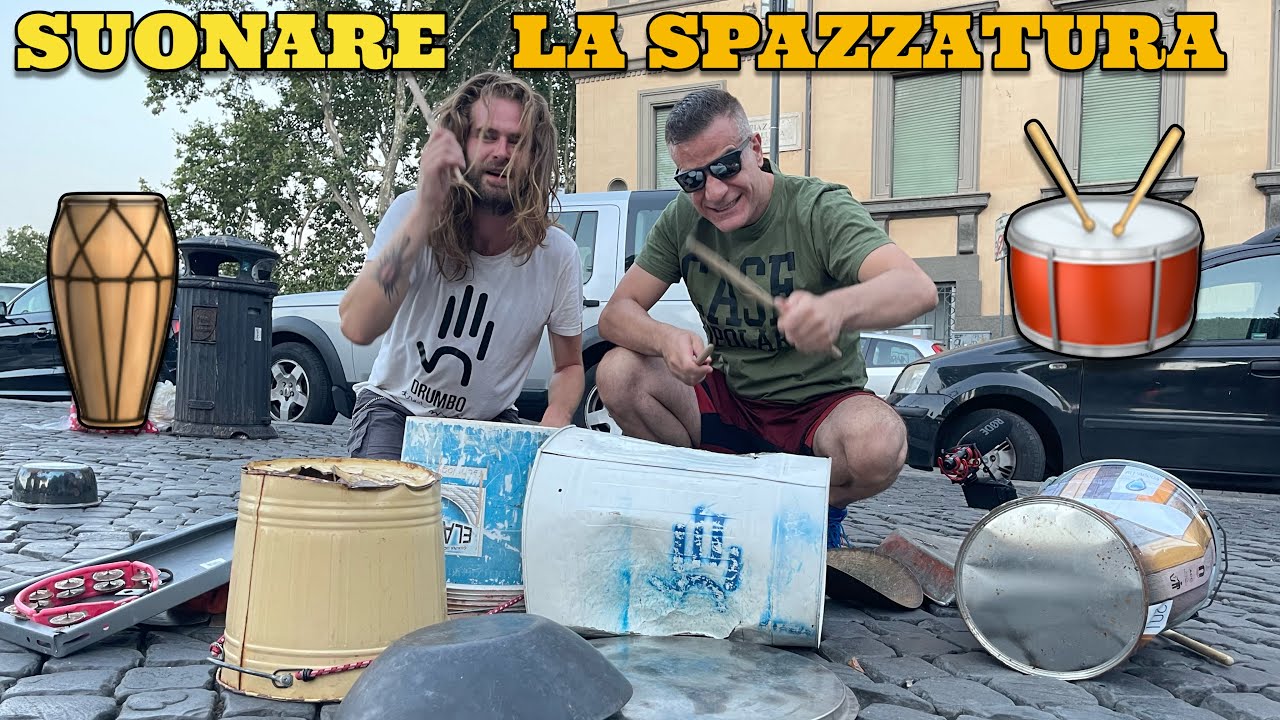 Suonare con la Spazzatura percussioni con  Pentole e Secchi la storia di Drumbo drummer