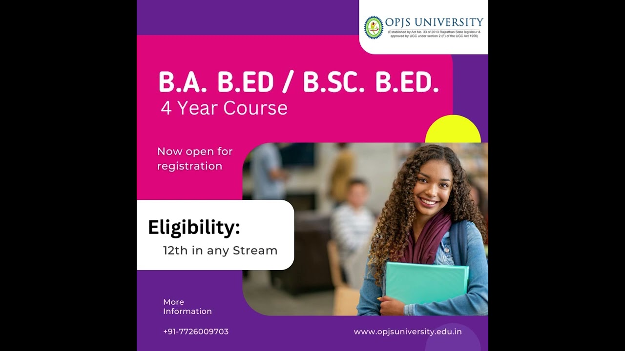 B.A B.ed and B.sc B.ed Course in India at best university