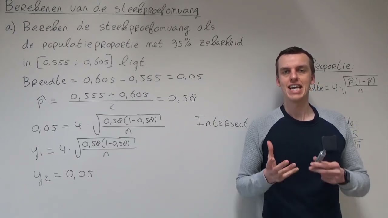 Berekenen van de steekproefomvang (HAVO wiskunde A)