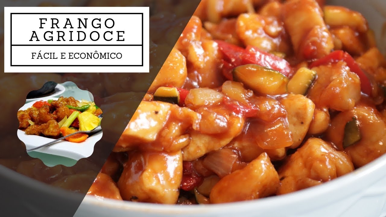 Frango Agridoce super fácil/ sweetsour chicken / BRUNNACOMDOISNS