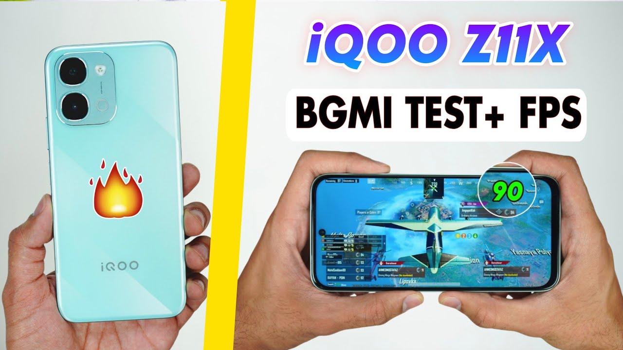 iQOO Z11x 5G Bgmi  Test | bgmi graphics setting | iQOO Z11x battery gaming test 