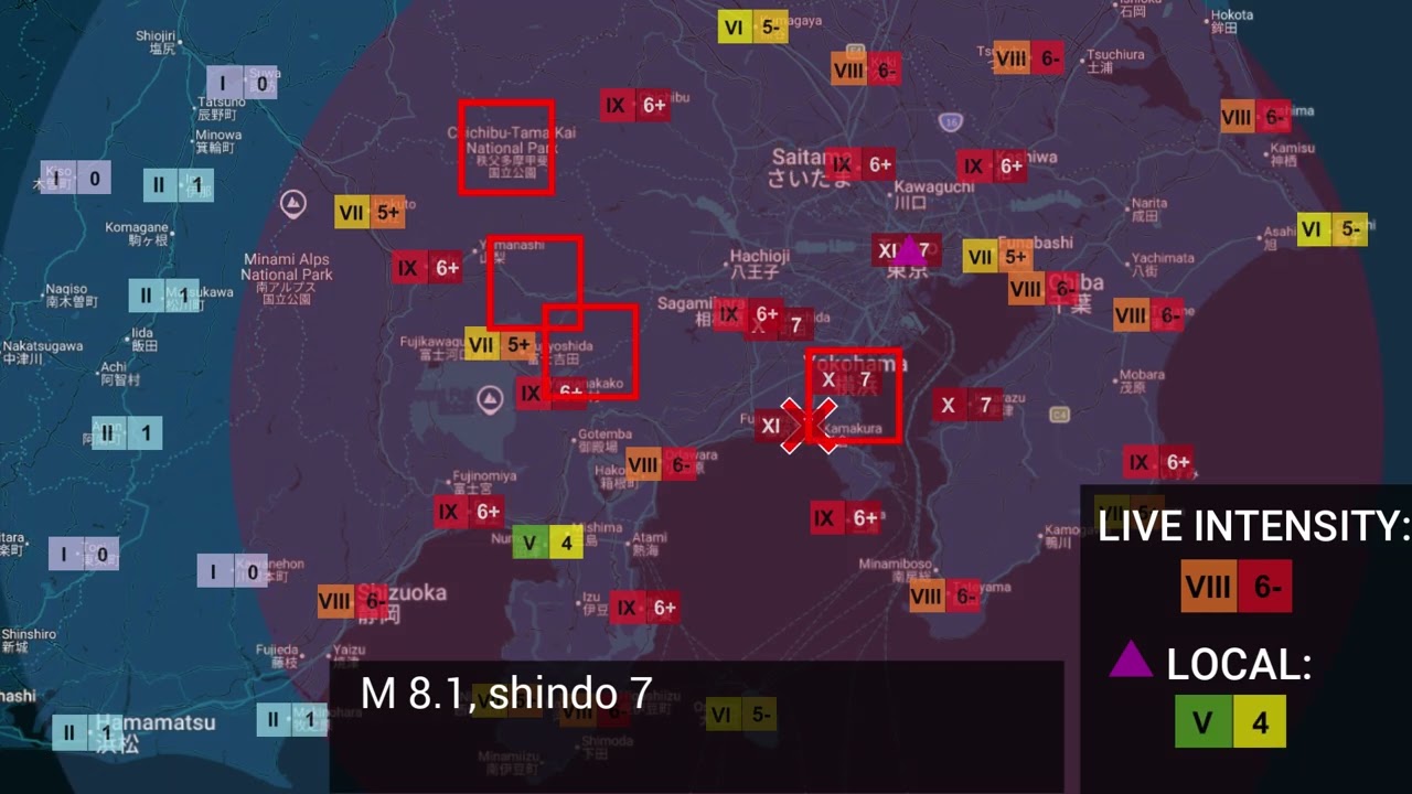 M 8.1 Kanto/Tokyo Earthquake Scenario
