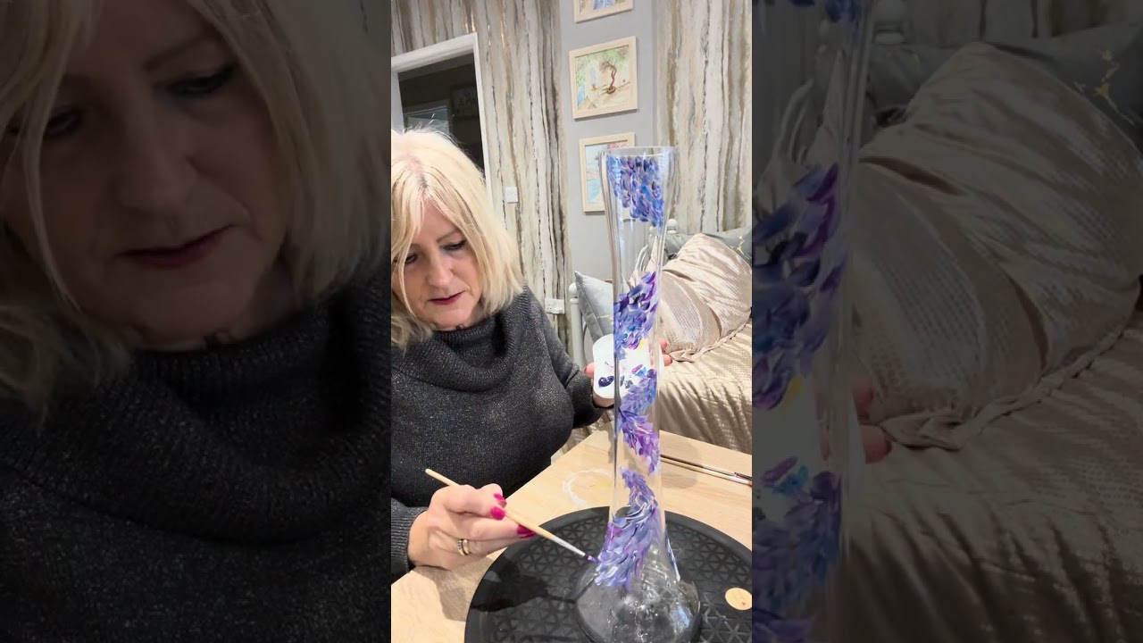 Painting with Sally glass 