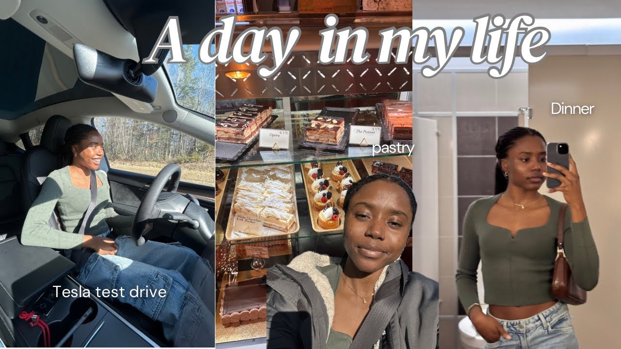 Spend a full day with me: Y model 2025 Tesla Test Drive, Sephora shopping + Dinner
