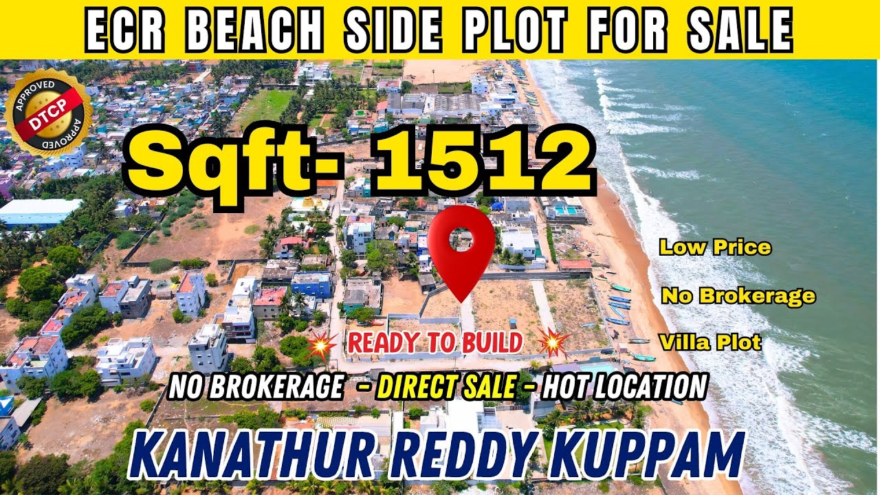 ECR Beautiful Beach Plots For Sale - Low Price #house #villa #home #ecr #chennai #beach #sale