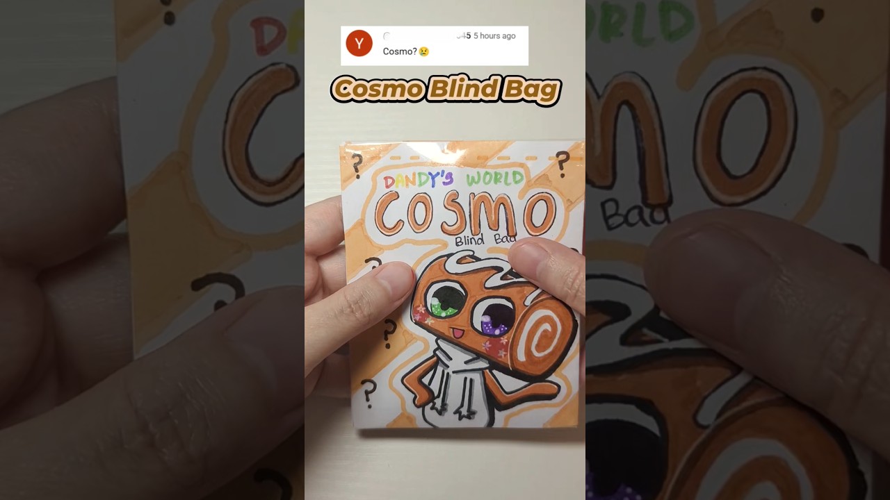 Dandy's world Cosmo blind bag 💕 #papercraft #sticker #blindbag #dandysworld #paper #unboxing