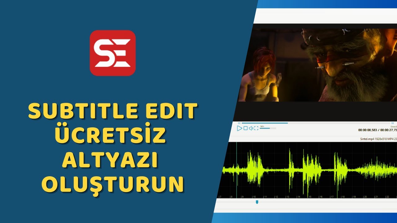 Subtitle Edit - Konuşmaları Altyazılara Dönüştürün