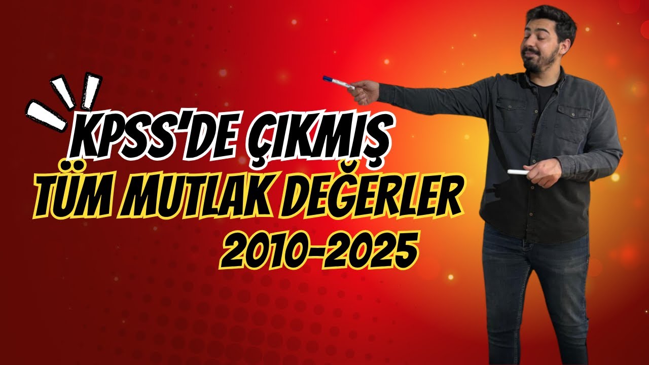 KPPS'DE ÇIKMIŞ TÜM MUTLAK DEĞER SORULARINI ÇÖZDÜK