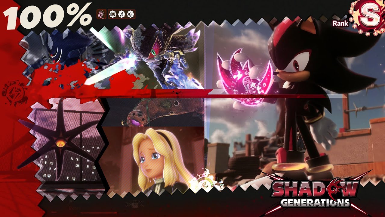 Shadow Generations - 100% (All Collectibles & S-Ranks) - Full Game Playthrough