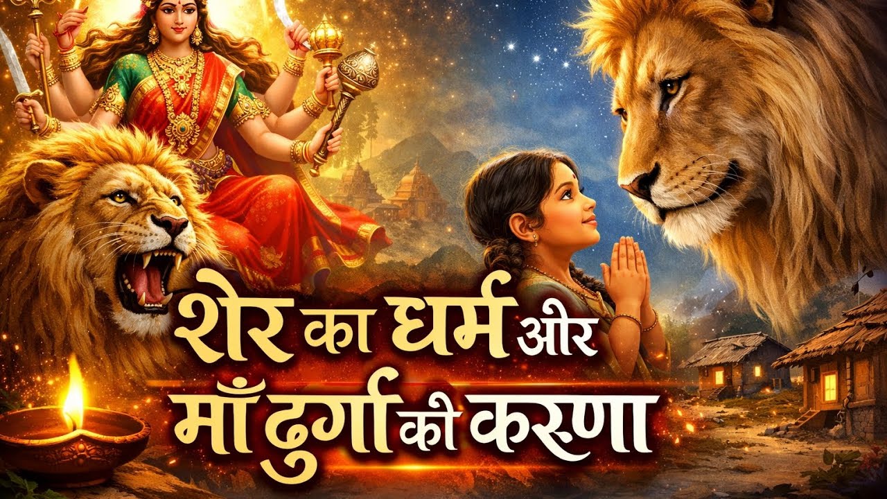 माता दुर्गा को शेरावाली माता क्यों कहा जाता है जानिए रहस्मयी कहानी #hindistorie #storie#bhaktistorie