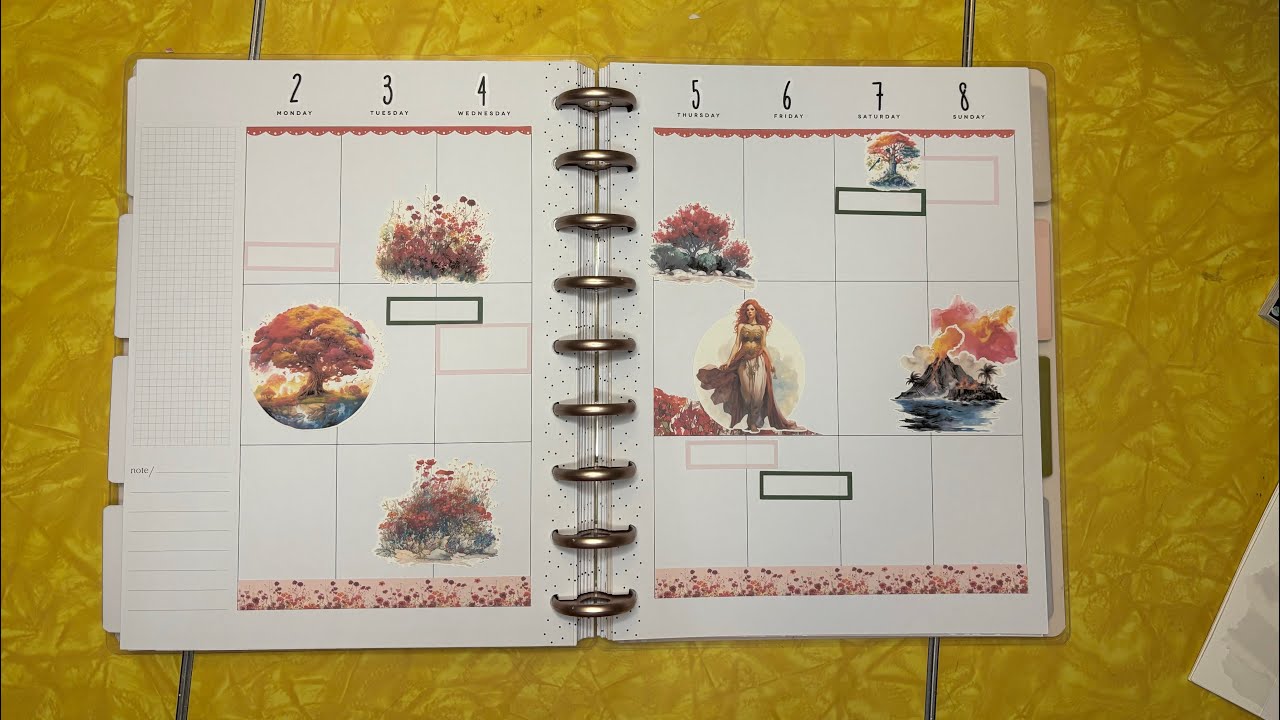 Happy Planner set up for week of Feb 2-8