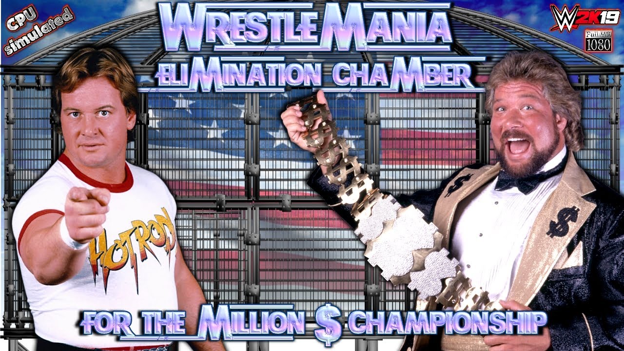 WWF | WRESTLLEMANIA - ELIMINATION CHAMBER | incl. Bret Hart, Ted diBase, Roddy Piper | 2K19 Gameplay