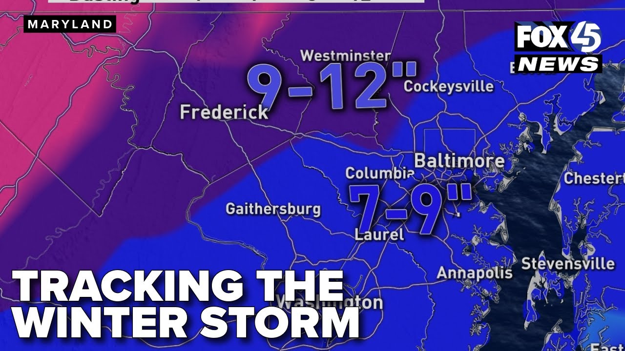 WEATHER ALERT UPDATE: Tracking the winter storm as it moves into Maryland