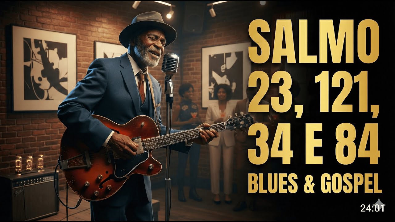 Salmos 23, 121, 34 e 84 |Blues & Gospel Profundo de Fé e Consolo #adoração #deusnocomando #deus