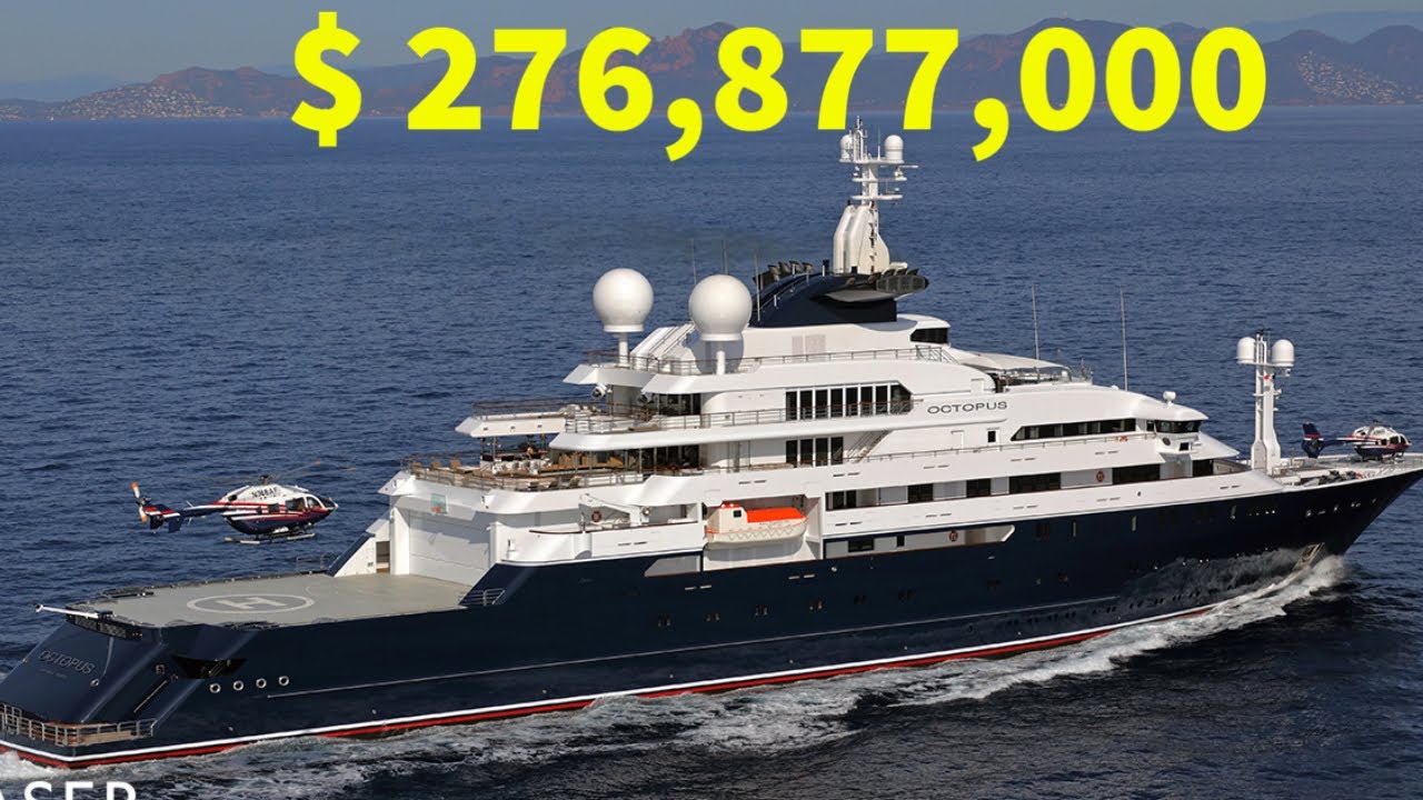 Luxury Tour of $ 276,877,000 Octopus Yacht | Yacht Tour