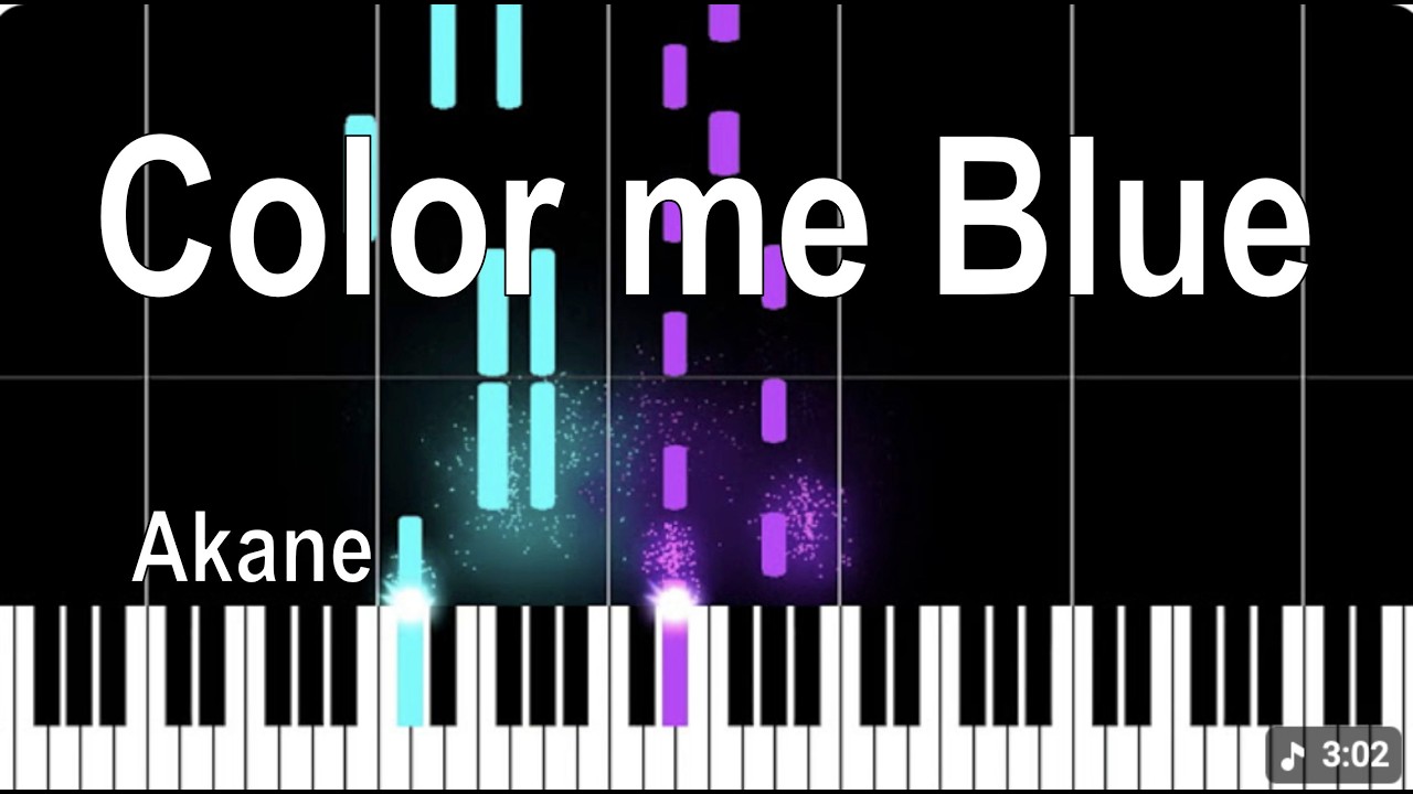 COLOR ME BLUE - AKANE - Piano Tutorial (FREE SHEETS)