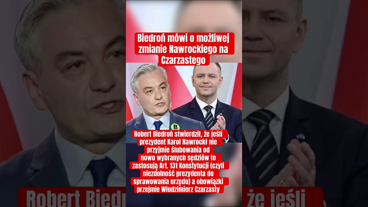 Możliwa zmiana Czarzastego na Prezydenta? 🇵🇱😱 #karolnawrocki #czarzasty #biedroń #politykapolska